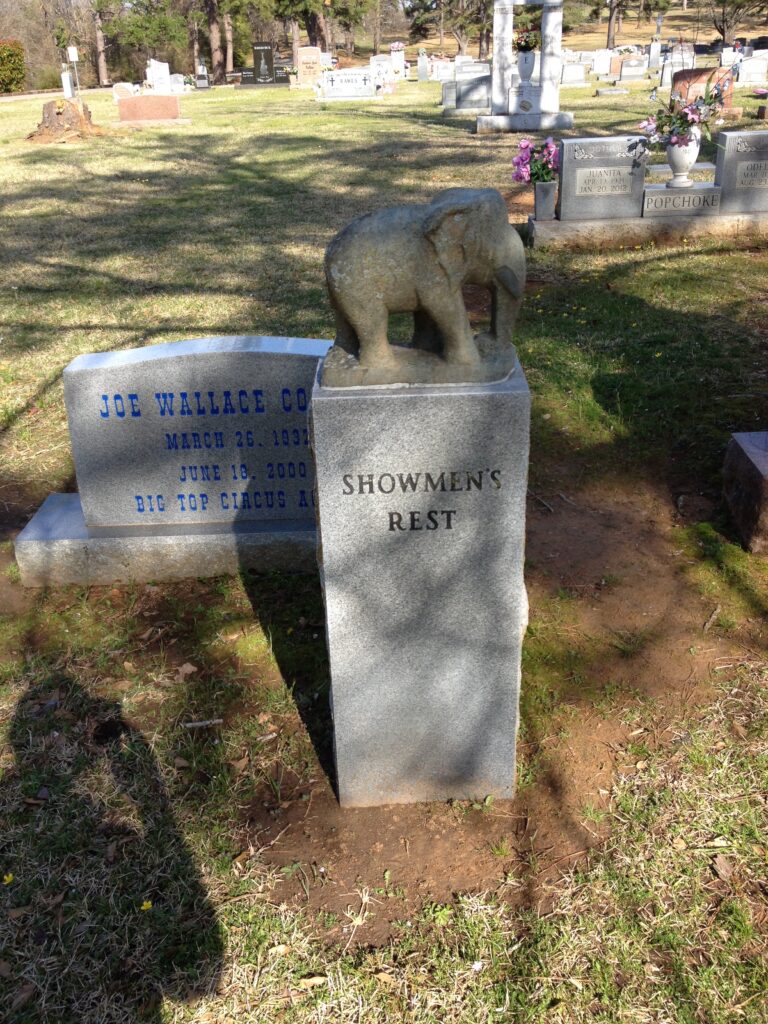Circus Graveyard at Hugo Oklahoma