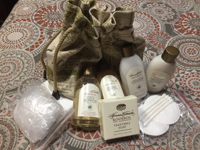 Little toiletry bags for each of us