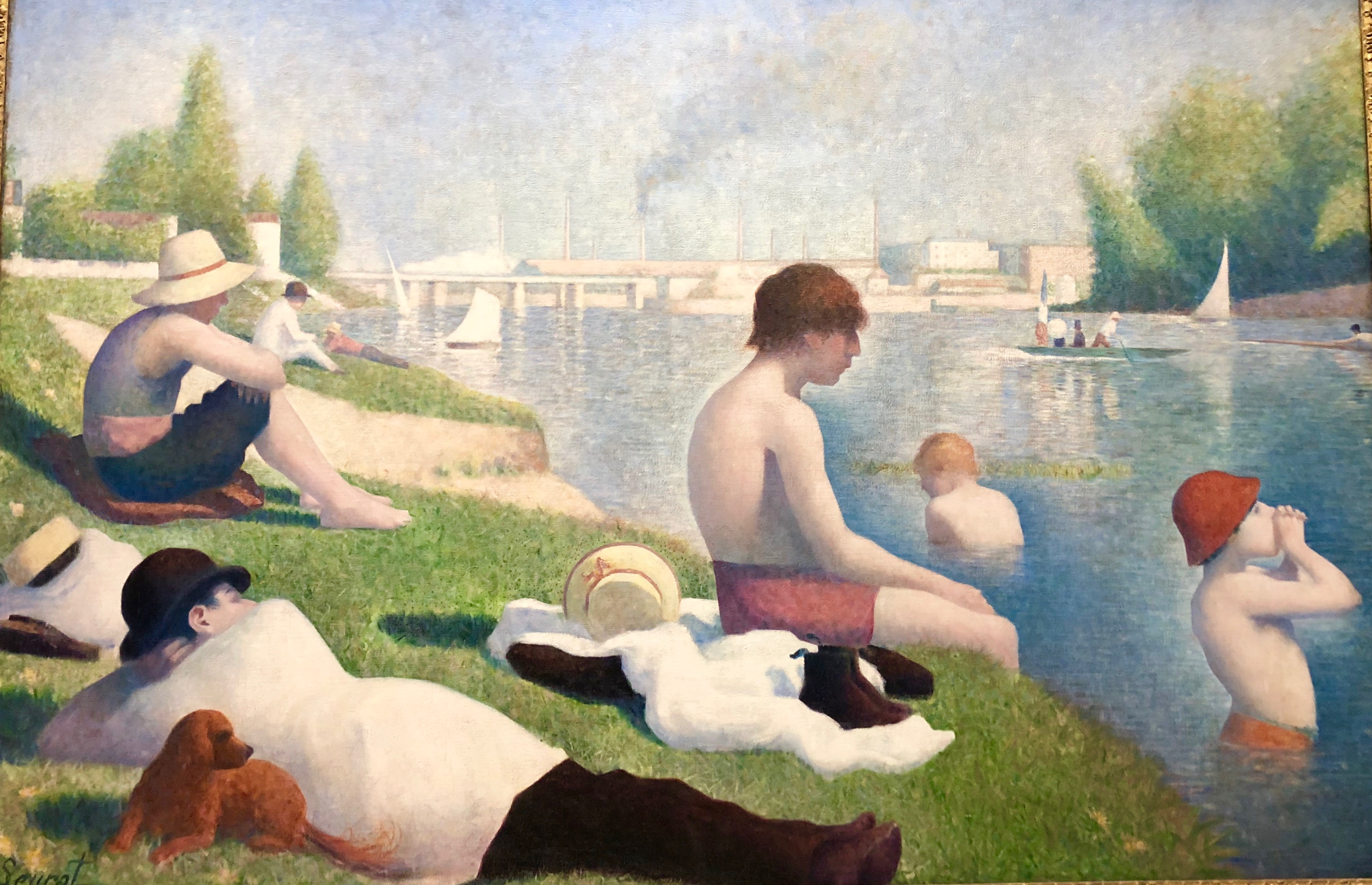 The Bathers at Asnieres by Georges Seurat