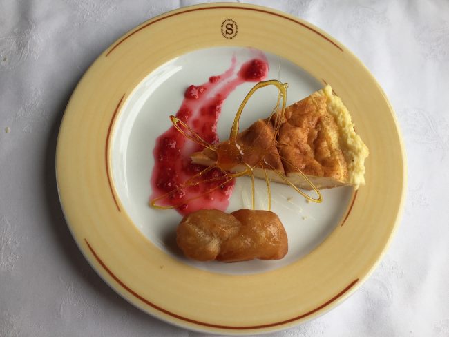 Koeksister and melktert on one plate....yum