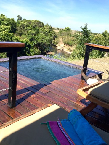 Our deck and plunge pool