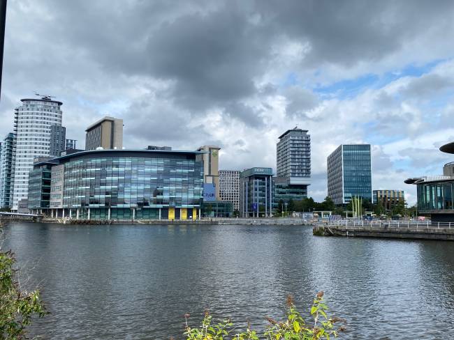 Another view of BBC and Media City, Manchester