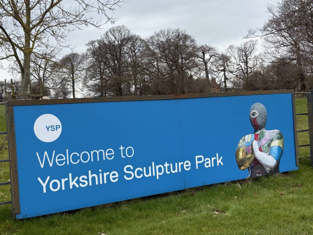 yorkshire sculpture park entrance sign