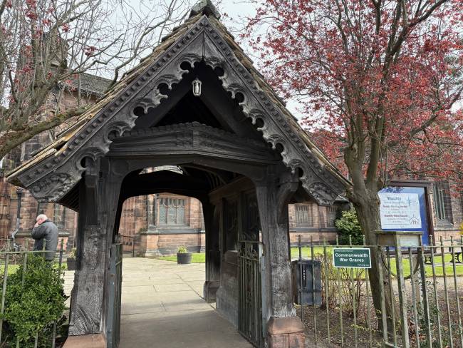 Port Sunlight Village church entrance