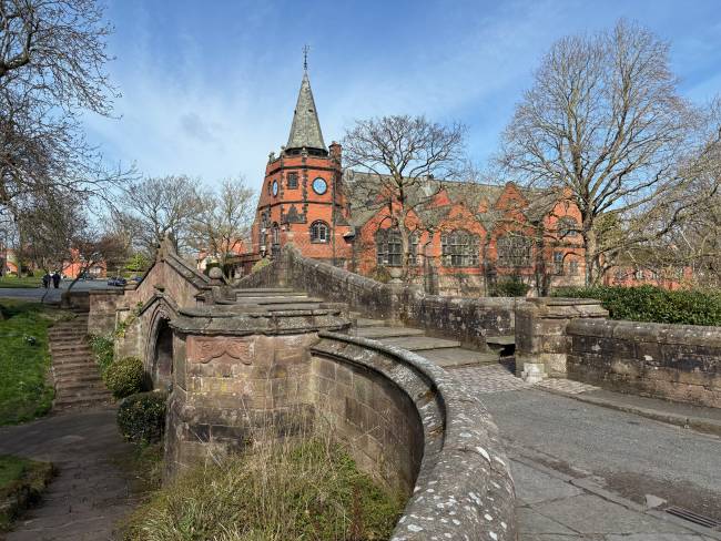 Port Sunlight Village bridge over The Dell
