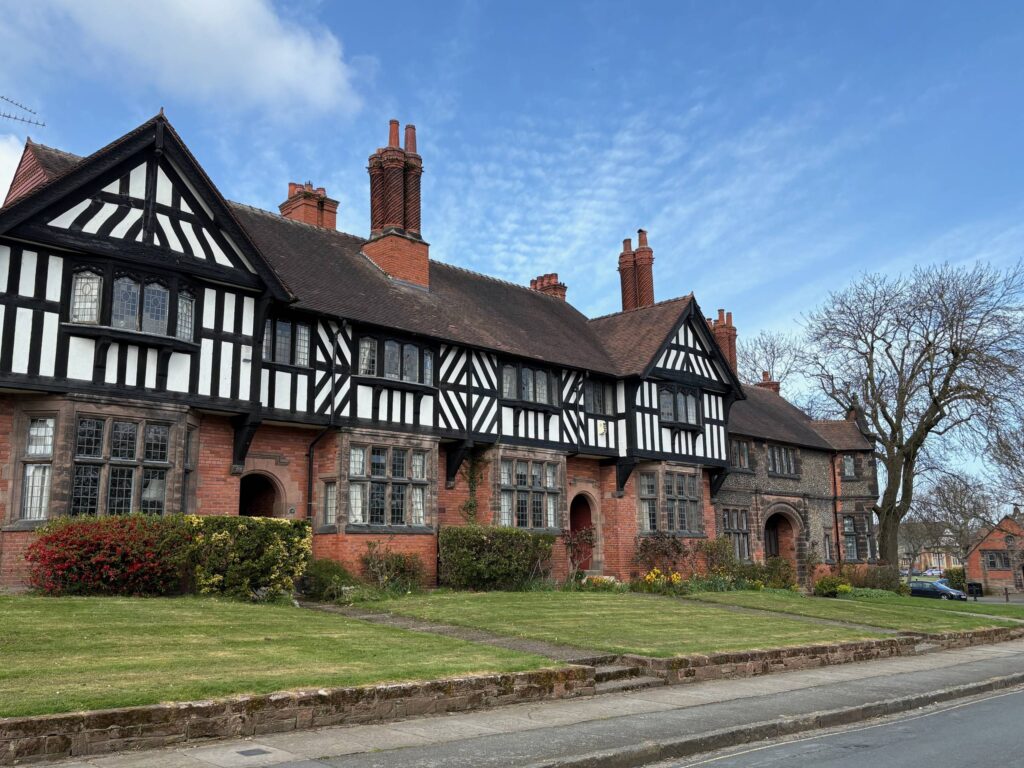 Port Sunlight Village black and white houses