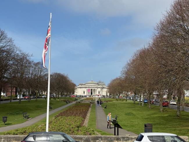 Port Sunlight Village view to art gallery