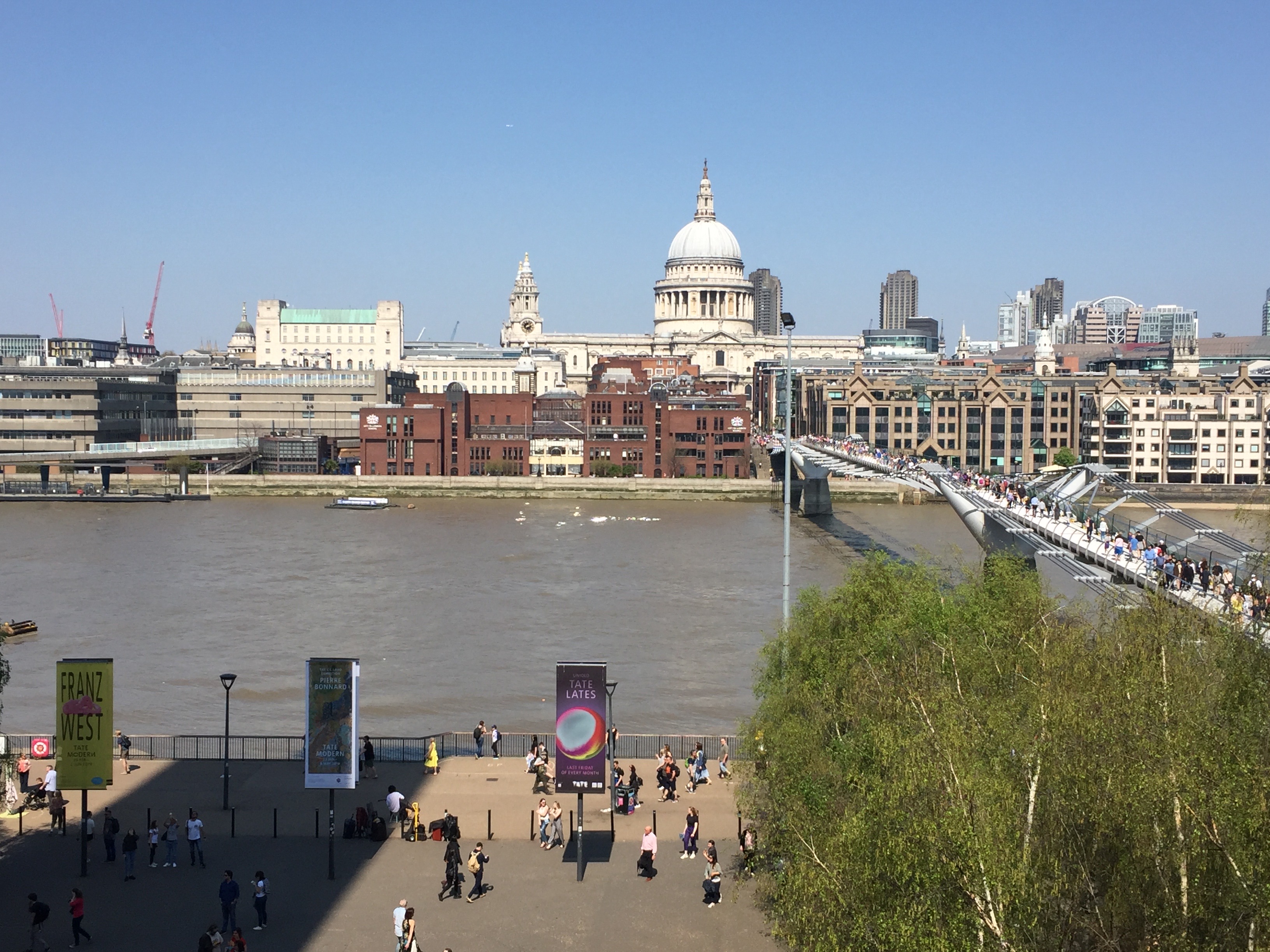 Tate Modern looking out across the River Thames