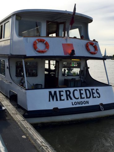 Our boat back to central London