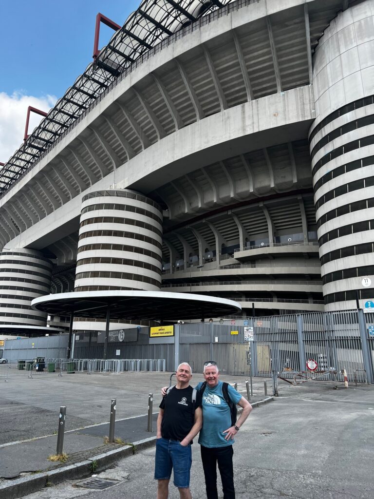Stu and Mark at San Siro